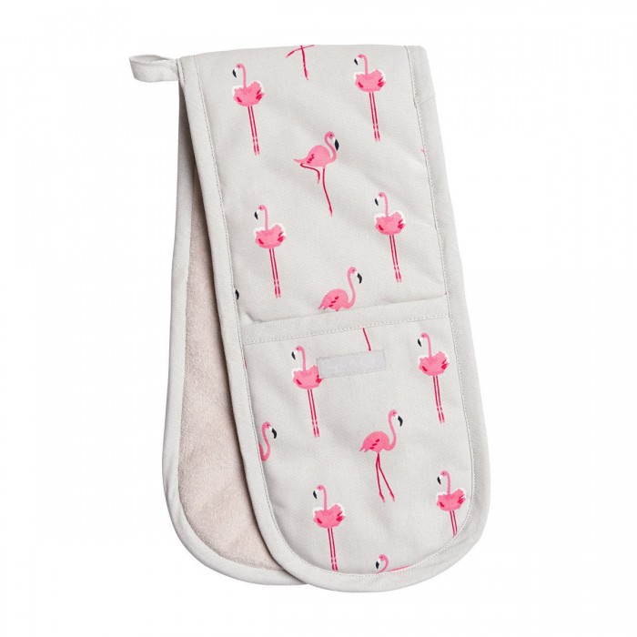 Flamingos Double Oven Glove